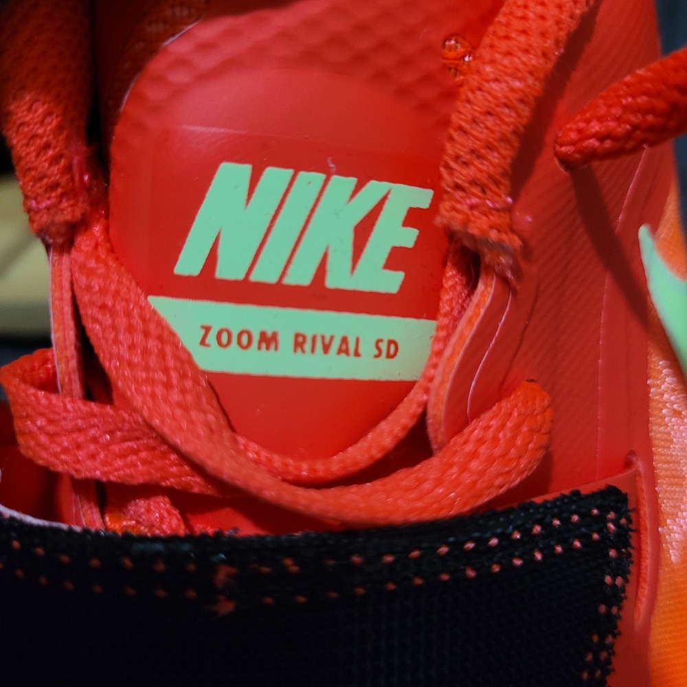 Nike Zoom Rival SD Throwing Shoes Men's Size 11 Red Yellow Black FZ9665-600 NEW - Picture 8 of 16